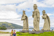 Sculptures of the three wise men in Angra dos Reis, Rio de Janeiro, Brazil (iStock/ampueroleonardo).