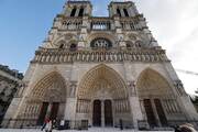 The facade of Notre-Dame de Paris is seen on Dec. 7, 2024, ahead of its official reopening ceremony after more than five years of reconstruction work (OSV News photo/Ludovic Marin/Reuters).