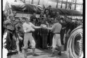 An informal boxing match sometime between 1890 and 1910 (Detroit Publishing Co., P., retrieved from the Library of Congress)