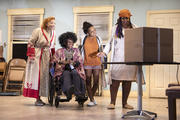 Elizabeth Canavan, Patrice Johnson Chevannes, Kara Young and Benja Kay Thomas in “Halfway Bitches Go Straight to Heaven” (photo: Monique Carboni).