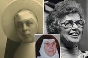 Pictured from left: Mary Madeleva Wolff, C.S.C., Jessica Powers (Sister Miriam of the Holy Spirit) and Madeline DeFrees (Mary Gilbert, S.N.J.M.) (photos: Saint Mary's College archives/Wikipedia/Madelinedefrees.com).