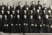 The Jesuits of St. Ignatius College Preparatory and Santa Clara College in San Francisco, take in 1905. 