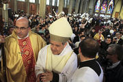 Bishop Juan Barros attends his first Mass at the Cathedral of St. Matthew in Osorno, Chile, March 21 (CNS photo/Carlos Gutierrez, Reuters). 