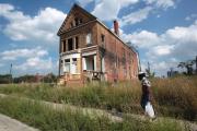 A once vibrant neighborhood near downtown Detroit