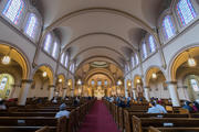 A Mass is celebrated at Star of the Sea Catholic Church in San Francisco. (iStock/yhelfman)