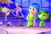 EMOTIONAL RESCUE. Animated characters Fear, Joy and Disgust in the movie "Inside Out" (CNS photo/courtesy Disney-Pixar).