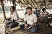 Siem reap, Сambodia - February 23, 2016: A group of war victims that have been mutilated by land mines is playing music to collect money for their families at the entrance of the Neak Pean ruins in Angkor. (iStock Photo)