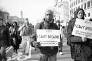 Protesting police shootings and racism during a rally in Washington, D.C., in December 2014.