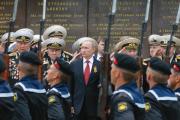 SEEING TSARS. President Vladimir Putin on Victory Day, in Sevastopol, May 9, 2014. 