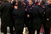 Russian cadets join the crowds in a museum. (photo courtesy of the author)