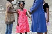 HELP AND HOPE. Sister Augusta Ernest, principal at St. Martin de Porres School in Hinche, Haiti.