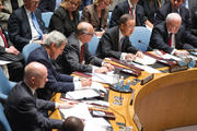 Syria Breakthrough? Secretary-General Ban Ki-moon (second from right) addresses the Security Council on Sept. 27