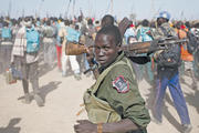 On The Move: Rebel in Upper Nile State on Feb. 13, 2014.