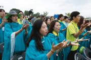 GENERATION NEXT. Young people join Pope Francis at the closing Mass of the sixth Asian Youth Day at Haemi Castle in Haemi, South Korea, on Aug. 17.