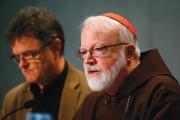 NEXT STEPS. Peter Saunders, left, and Cardinal Seán Patrick O’Malley, O.F.M.Cap., at a press conference on Feb. 7.