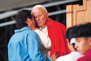 Blessed John Paul II, during the closing Mass of World Youth Day in 1993.