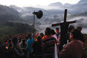 HEADING UP OR DOWN? A Way of the Cross procession in Gonçalves, Brazil. Home to the largest Catholic population on earth, Brazil will no longer have a Catholic majority by 2030.