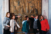 Door Stop. Visitors touch the Holy Door at the Basilica of St. Paul Outside the Walls on Nov. 19. 