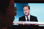 CONSERVATIVE WIN. Prime Minister David Cameron.