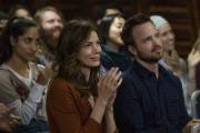 A VIEW FROM THE INSIDE. Michelle Monaghan and Aaron Paul in "The Path." 