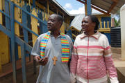 Rev. John Makokha, the founder and Senior Pastor at the Riruta Hope Community Church, and his wife Anne Baraza (Religion News Service photo by Fredrick Nzwili)