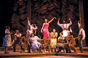 STANDING TALL. Jennifer Hudson, center, in “The Color Purple”