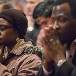 People pray during Ash Wednesday Mass Feb. 10, 2016 at the Cathedral of St. Matthew the Apostle in Washington. (CNS photo/Jaclyn Lippelmann, Catholic Standard)
