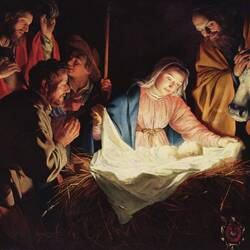 Caravaggio's Adoration of the Shepherds (via Wikimedia Commons)