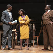 Brandon Micheal Hall, LaChanze and Chuck Cooper in Roundabout Theatre Company's “Trouble in Mind” (photo: Joan Marcus)