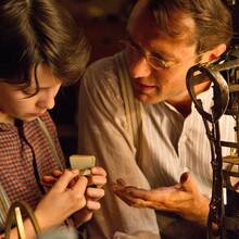 Asa Butterfield and Jude Law star in a scene from the movie ‘Hugo’ 