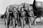 Four female pilots, part of the WWII-era Women Airforce Service Pilots program (WASP), in front of a B-17 Flying Fortress. (US Air Force photo) 