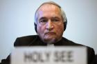 Archbishop Tomasi is pictured in a late January photo in Geneva. (CNS photo/Martial Trezzini, Reuters)
