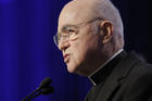 Archbishop Carlo Maria Vigano (CNS photo/Bob Roller)
