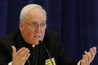 Bishop Richard J. Malone of Buffalo, N.Y., speaks during a news conference Nov. 16 during the 2015 fall general assembly of the U.S. Conference of Catholic Bishops in Baltimore. (CNS photo/Bob Roller) 