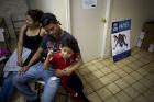 Next Stop, Sanctuary? A family from the Mexican state of Guerrero at the Casa del Migrante shelter in Tijuana, Mexico in Jun 2016. (CNS photo/David Maung) 