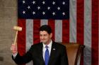 U.S. House Speaker Paul Ryan, R-Wis., raises the gavel during the opening session of the new Congress on Capitol Hill in Washington on Jan. 3. (CNS photo/Jonathan Ernst, Reuters)