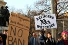 People protest against President Donald Trump's immigration policies during a demonstration near the White House in Washington Jan. 25. (CNS photo/Gregory A. Shemitz) 