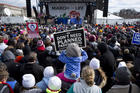 Pro-life advocates participate in the annual March for Life in Washington January 2017. (CNS photo/Tyler Orsburn)