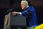 Judge John T. Noonan Jr. gives the commencement address in 2009 at the University of Notre Dame in Indiana. Noonan, a member of the U.S Court of Appeals for the 9th Circuit for 31 years, died April 17 at age 90. (CNS photo/Matt Cashore, University of Notre Dame) 