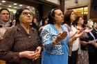 Worshippers pray in 2016 at the Church of our Lady of Perpetual Help in Ankawa, Iraq. (CNS photo/Ahmed Jalil, EPA)