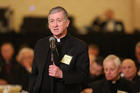 Cardinal Blase J. Cupich of Chicago speaks Nov. 13 during the fall general assembly of the U.S. Conference of Catholic Bishops in Baltimore. (CNS photo/Bob Roller)