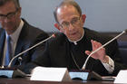 Bishop Lawrence T. Persico of Erie, Pa., speaks during a meeting in late January at the headquarters of U.S. Conference of Catholic Bishops in Washington. (CNS photo/Tyler Orsburn) 