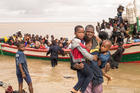 Survivors of Cyclone Idai arrive at an evacuation center on March 21, 2019, in Beira, Mozambique. The African nation is one of three that Pope Francis will visit in September. (CNS photo/Denis Onyodi, Red Cross Red Crescent via Reuters) 