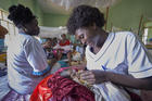 Nurse Annet Kojo feeds a 4-day-old baby girl in the maternity ward of the St. Daniel Comboni Catholic Hospital in Wau, South Sudan, on April 16, 2018. (CNS photo/Paul Jeffrey) 