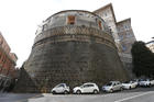 The tower of the Institute for Works of Religion, often referred to as the Vatican bank, is pictured Oct. 2, 2019. (CNS photo/Paul Haring)