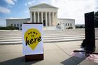 A podium is seen in front of the U.S. Supreme Court in Washington Oct. 2, 2019, prior to the start of a DACA demonstration. On Nov. 12, the court will hear arguments in a challenge to the Trump administration's termination of the Deferred Action for Childhood Arrivals. The case will affect the lives of more than 700,000 young people who were brought to the U.S. as minors without documentation. (CNS photo/Tyler Orsburn)
