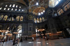 People visit Hagia Sophia in Istanbul June 30, 2020. (CNS photo/Murad Sezer, Reuters)