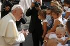 Pope Francis greets people as he arrives for his general audience in the San Damaso courtyard at the Vatican Sept. 9, 2020. (CNS photo/Paul Haring)