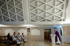 Pope Francis delivers the homily as he celebrates morning Mass March 20, 2020, in the chapel of his Vatican residence, the Domus Sanctae Marthae. (CNS photo/Vatican Media)