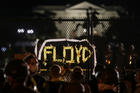 Demonstrators in Washington gather along the fence surrounding Lafayette Park outside the White House on June 2, 2020. (CNS photo/Jonathan Ernst, Reuters)